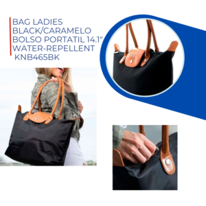 Bag Ladies Black/Caramelo bolso portatil 14.1″ Water-repellent